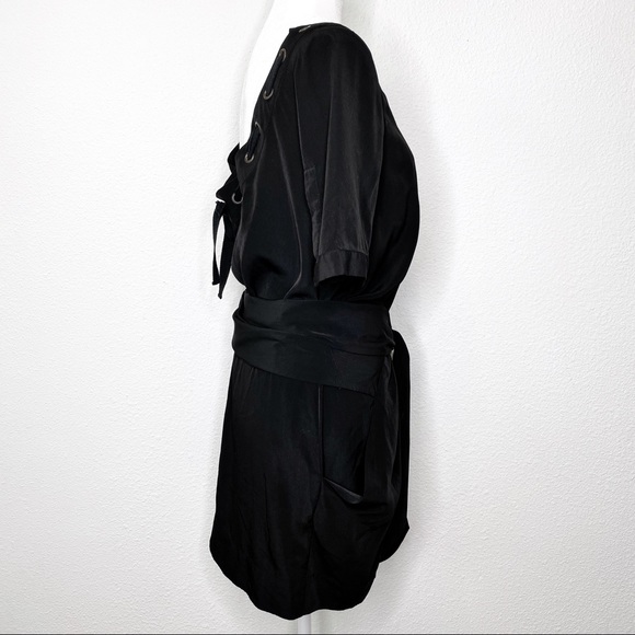 All Saints Spitalfields Grommet Button Front Dress - Picture 5 of 8